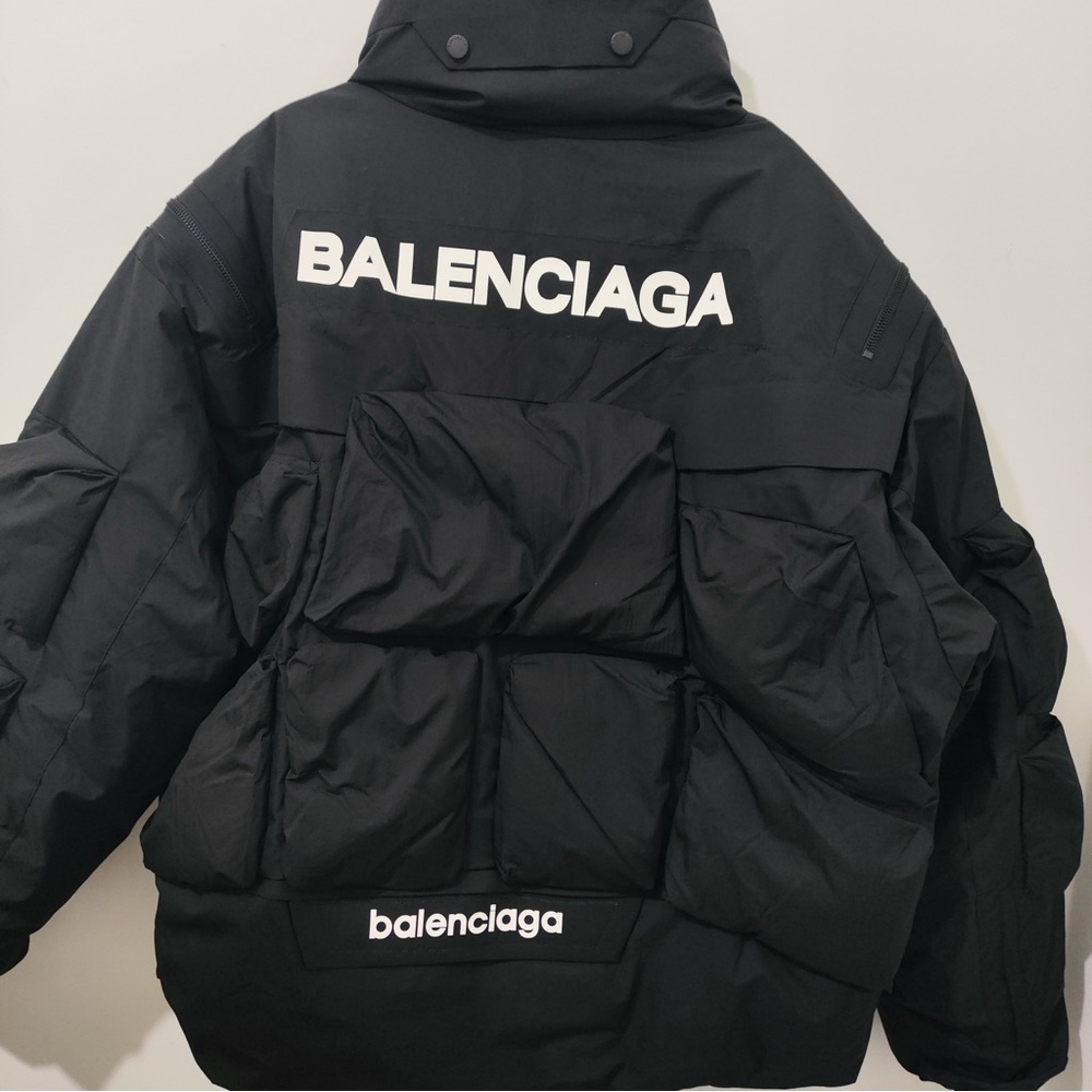 Balenciaga Technical Fabric Series Zip-Up Puffer Jacket - Picture 3 of 14